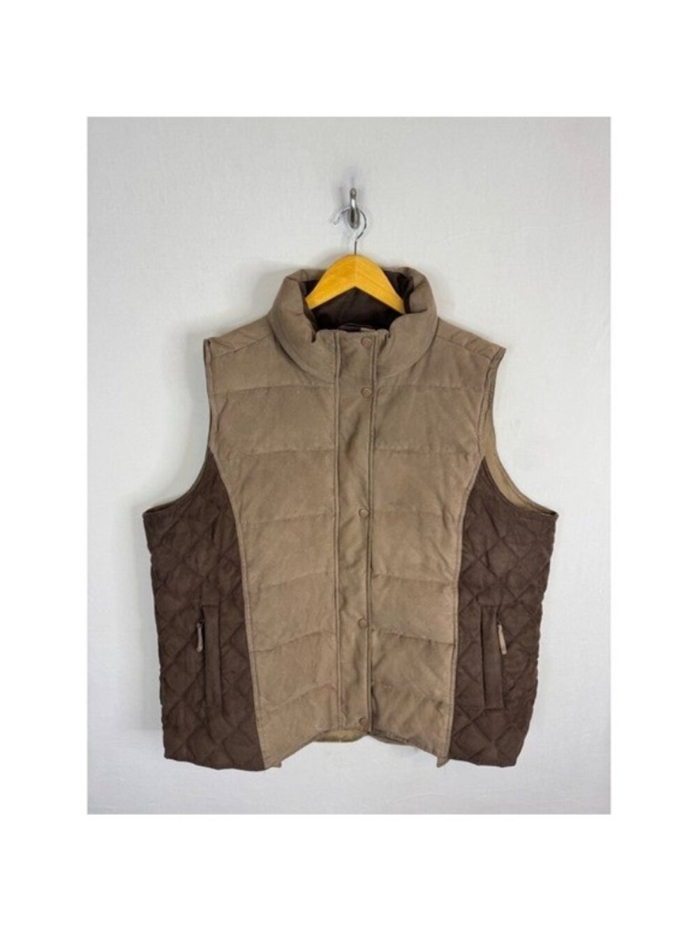 Outback Trading Co Snow Mountain Down Vest Brown Western Puffer Women 3X